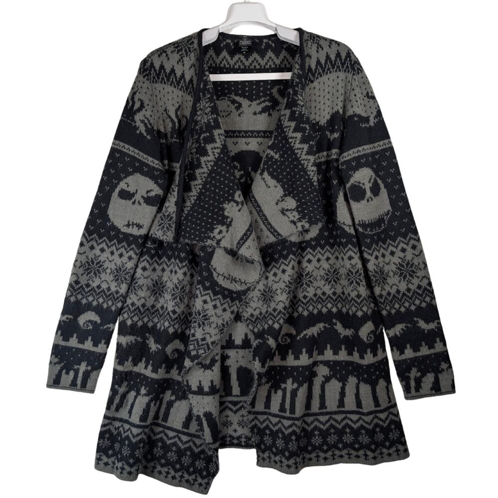 Torrid The Nightmare Before Christmas Jack Skellington Drape Front Cardigan USED